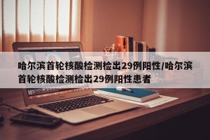 哈尔滨首轮核酸检测检出29例阳性/哈尔滨首轮核酸检测检出29例阳性患者